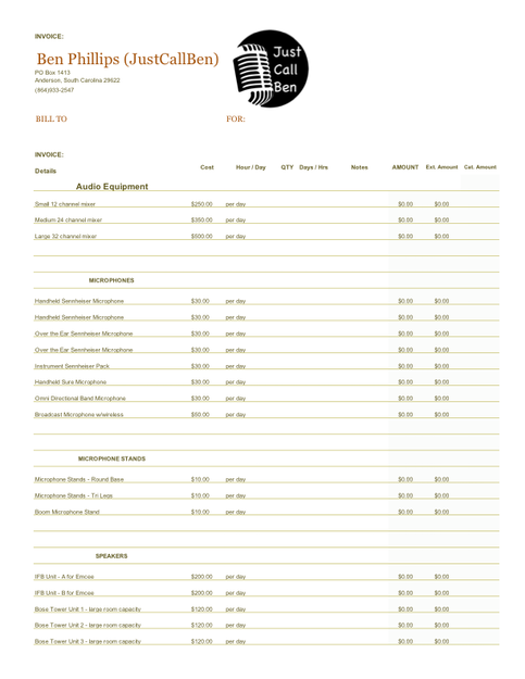 NEW 2021 Master Invoice